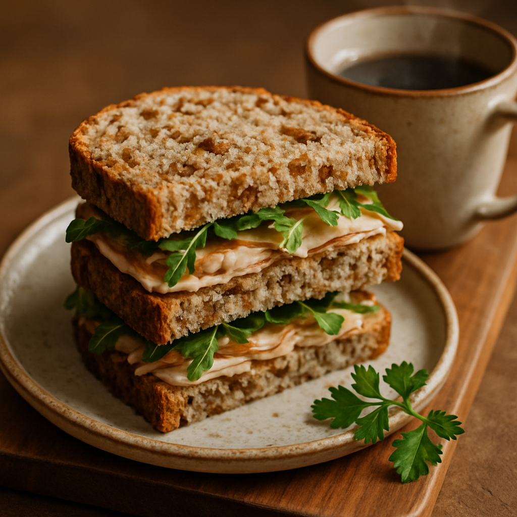 Sándwich de pan de nuez