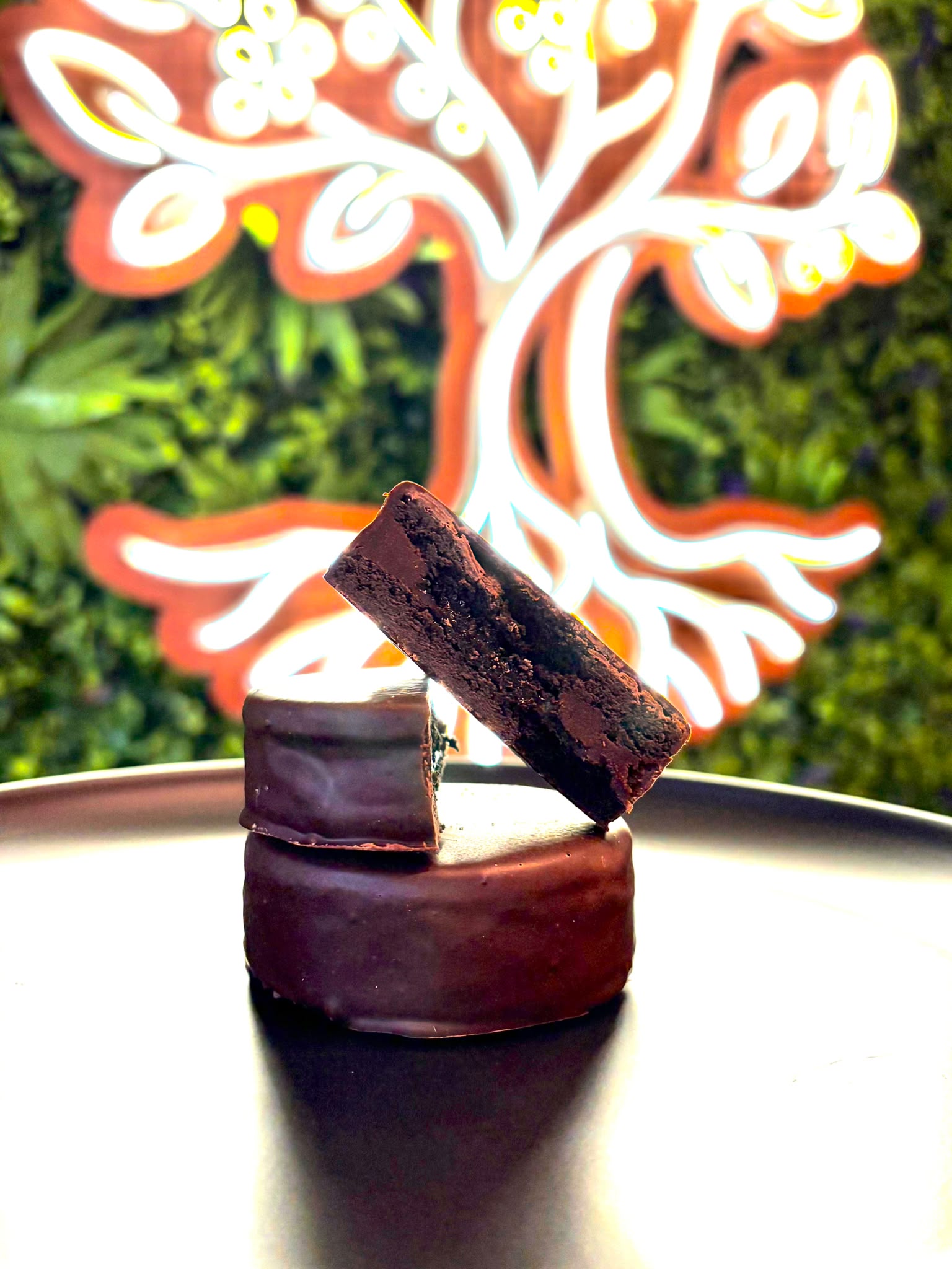Alfajor de chocolate con corazón de Tannat