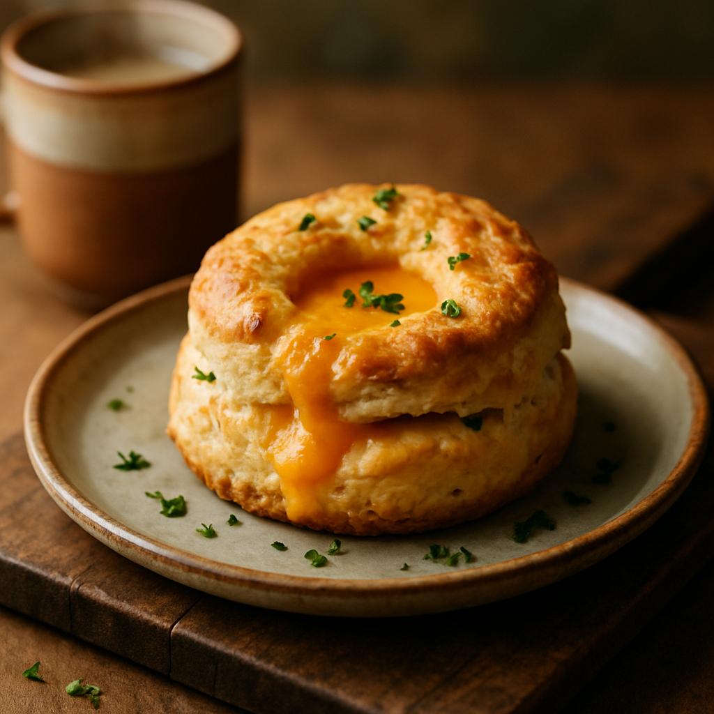 Scon de queso relleno